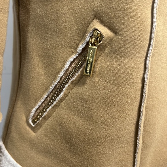 MICHAEL MICHAEL KORS SHERPA LINED MOTO STYLE JACKET SMALL - Picture 5 of 16